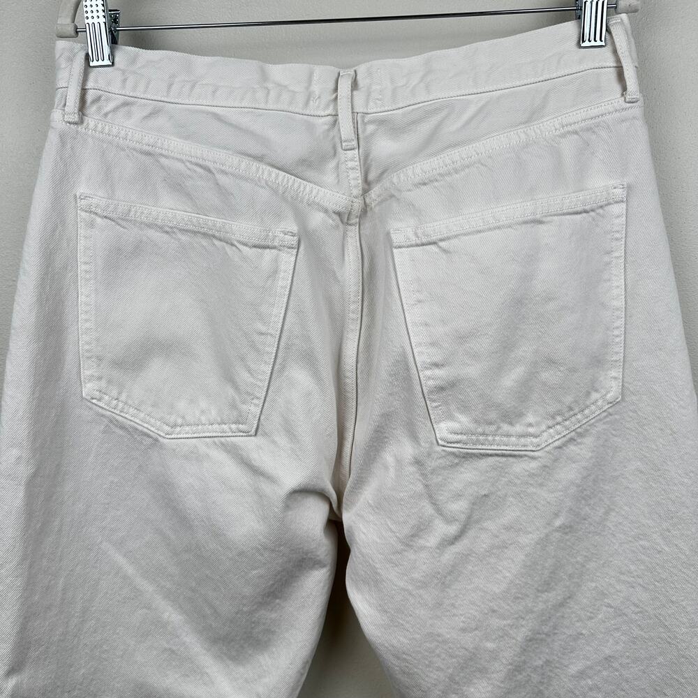 Agolde 90's Pinch Waist Ankle Jeans In Marshmallow Button Fly Organic Cotton 32 - Picture 8 of 14